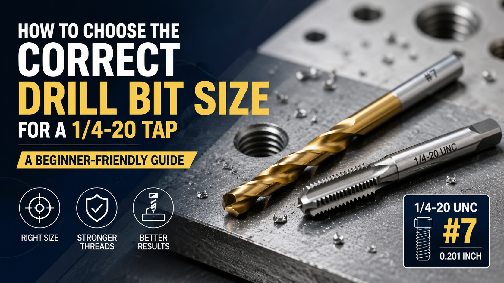 How to Choose the Correct Drill Bit Size for a 1/4-20 Tap: A Beginner-Friendly Guide