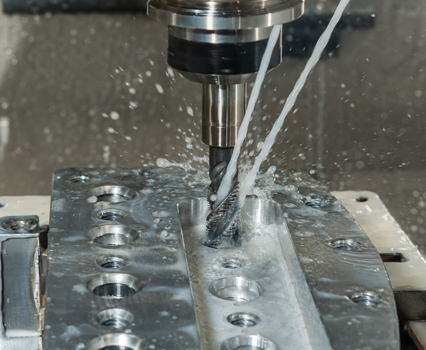 Allows Coolant to Reach the Cutting Teeth
