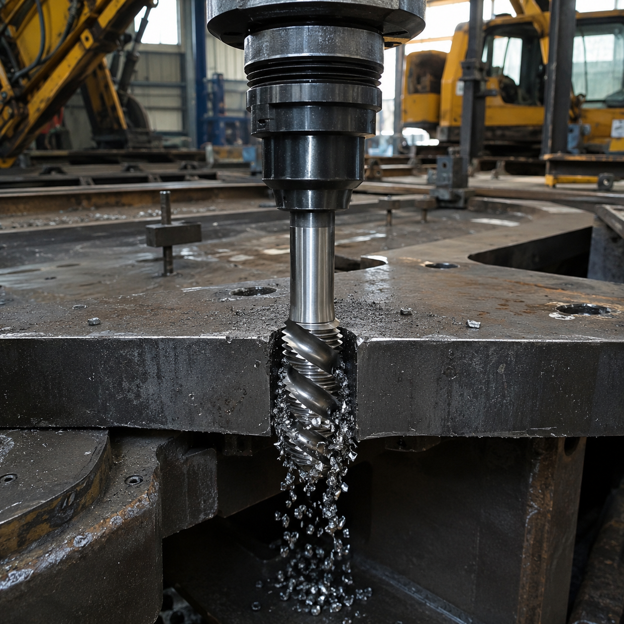 Assembling Construction Equipment Frames