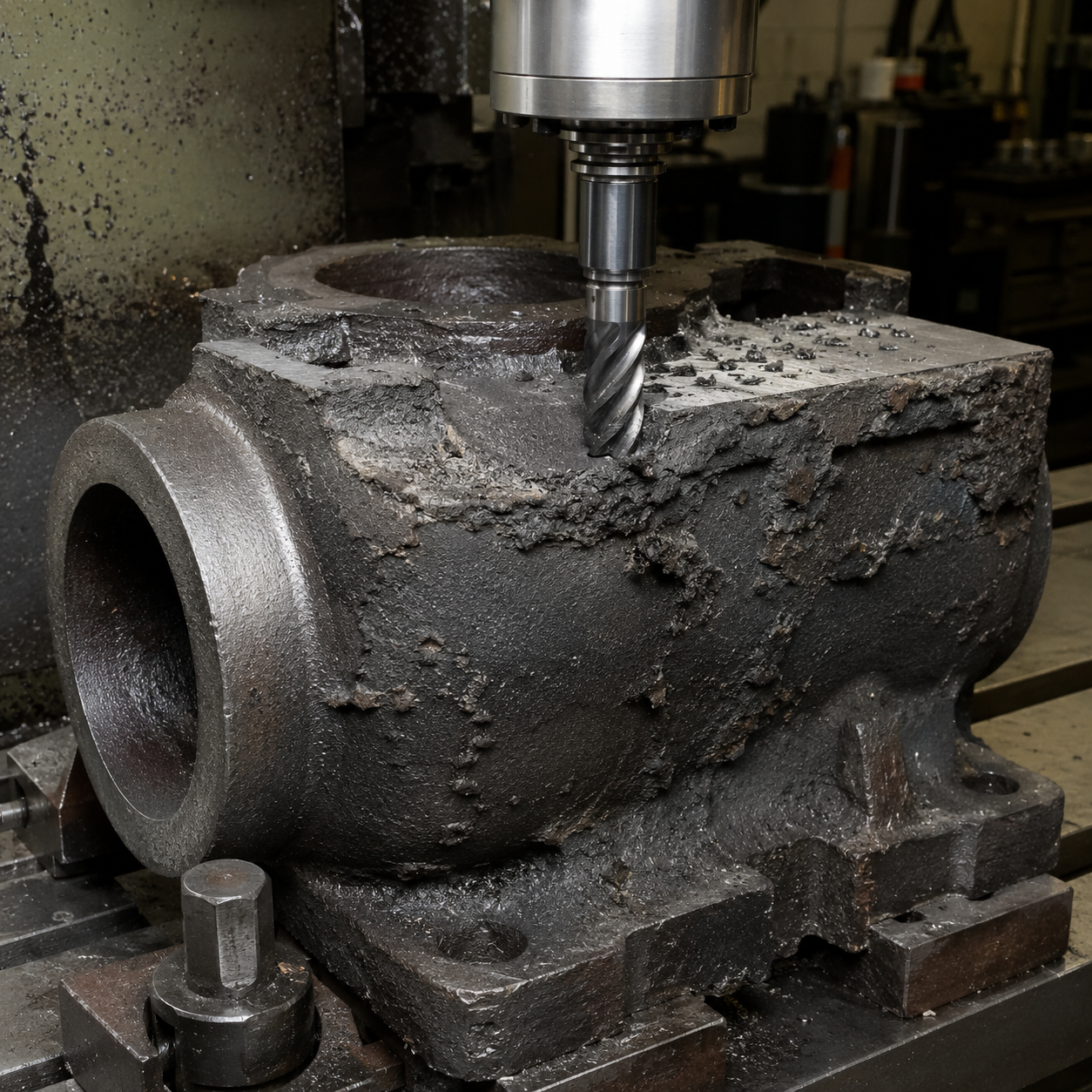 Machining Rough Iron Castings