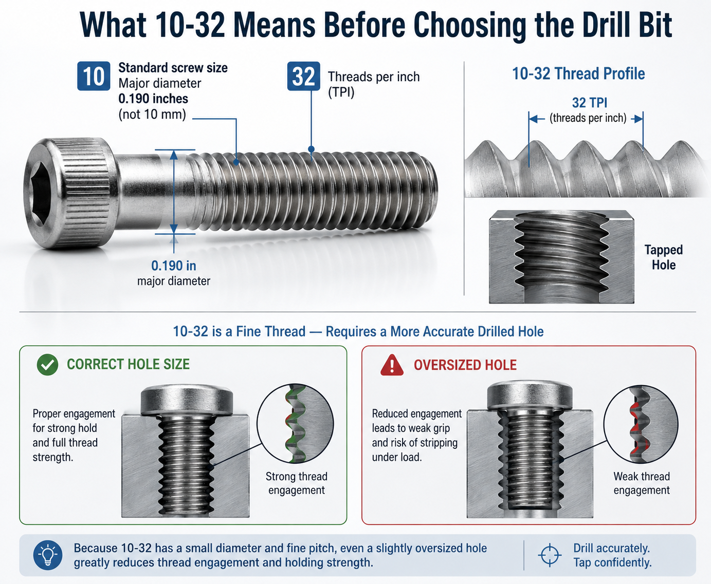 What 10-32 Means Before Choosing the Drill Bit