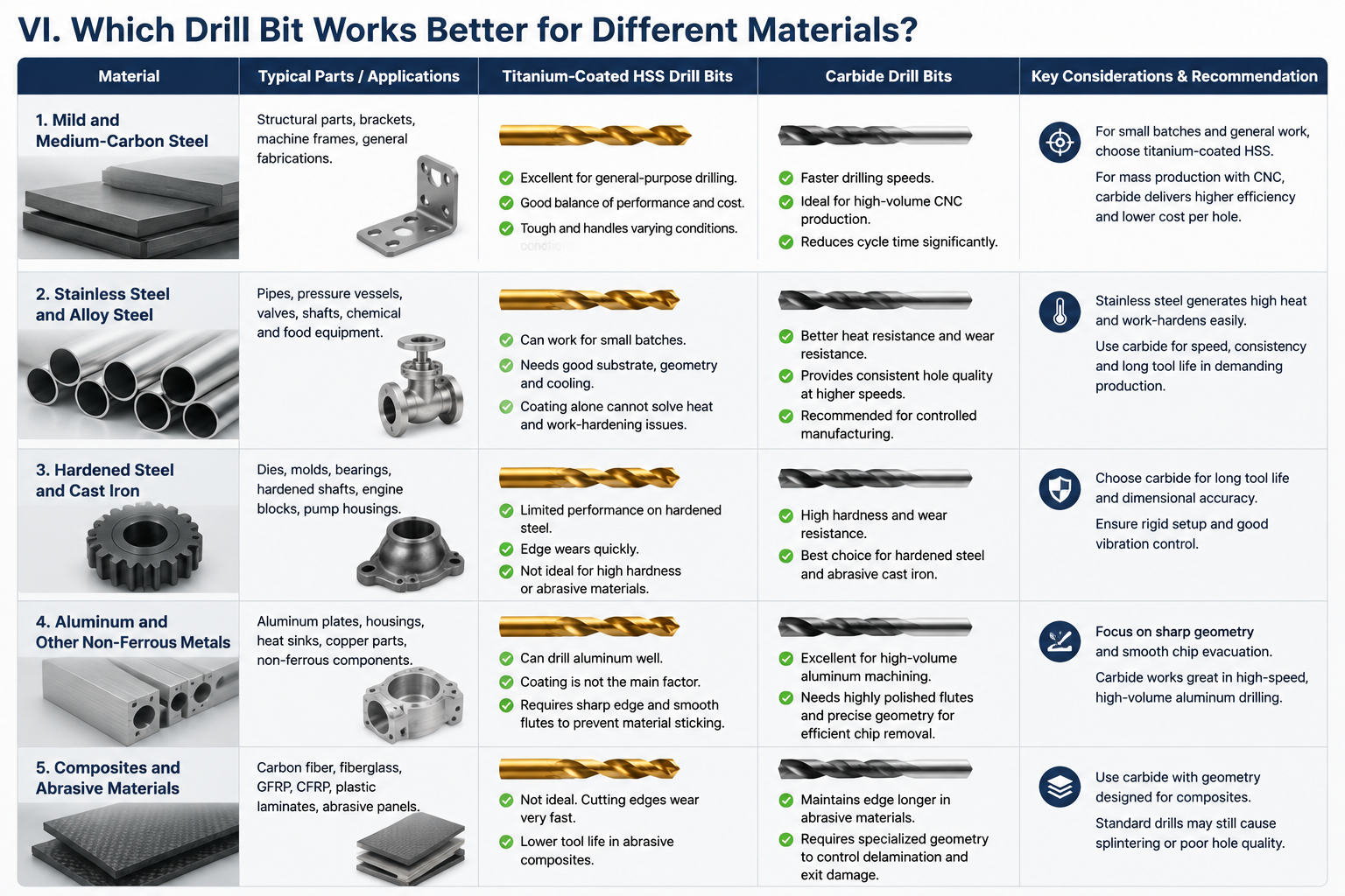 Which Drill Bit Works Better for Different Materials