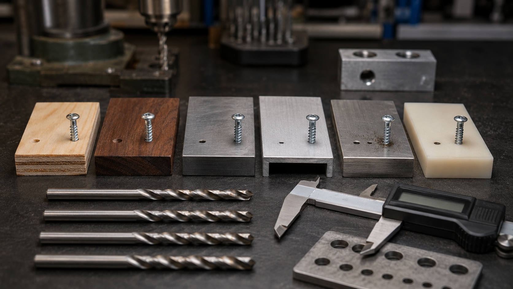 Choose the Drill Bit Size for the Workpiece Material